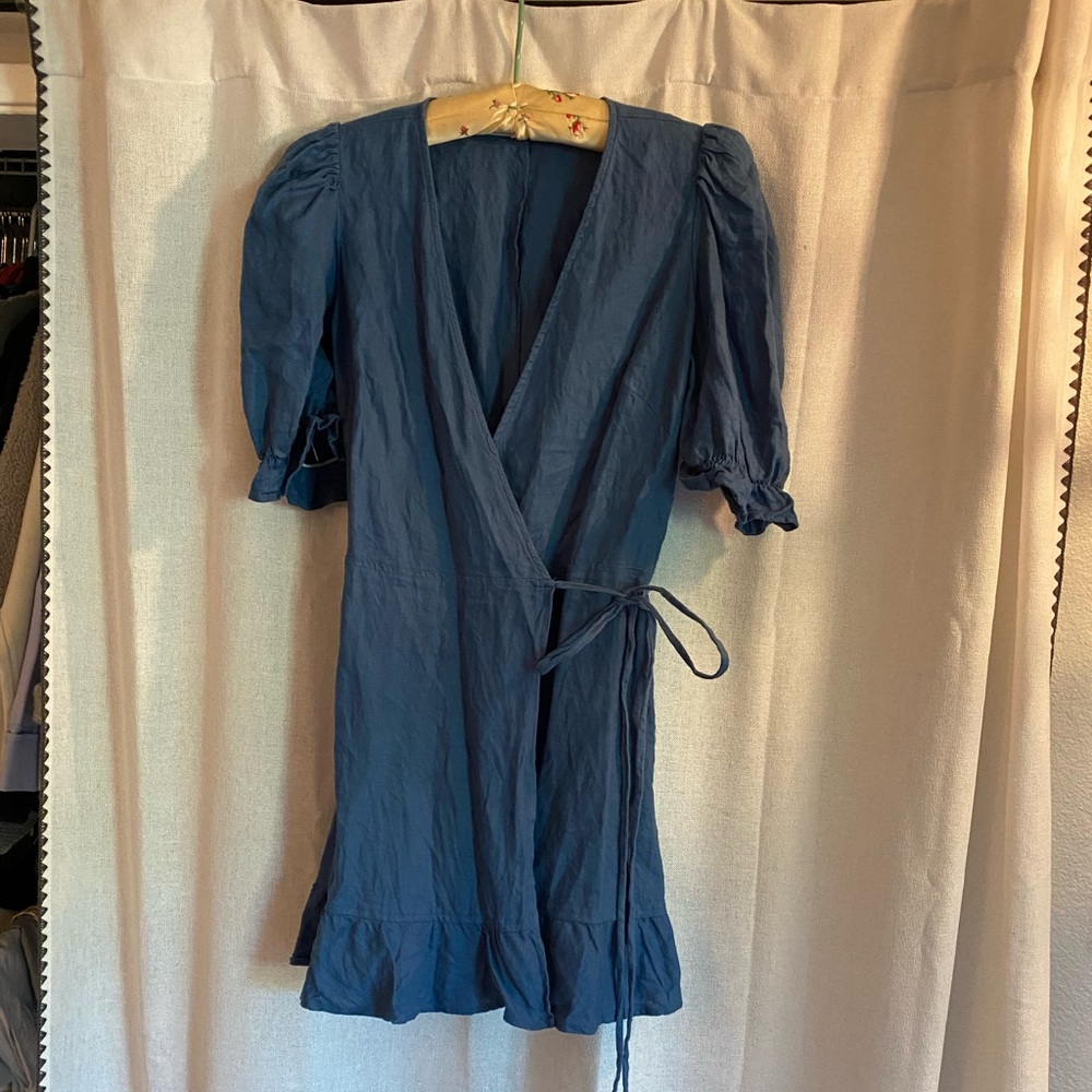 Reformation mini wrap dress